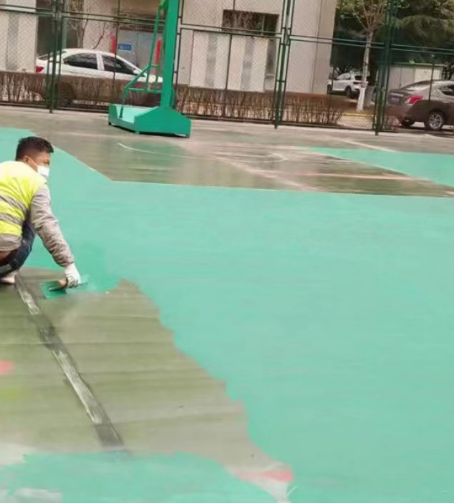 河东球场地面翻新